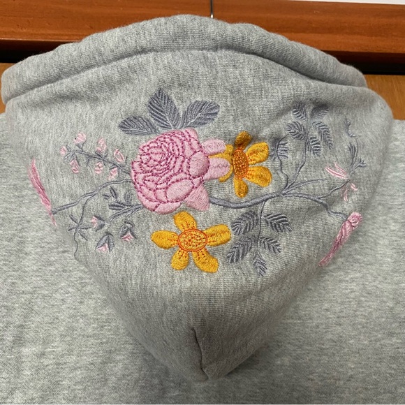 Aritzia Golden by Tna Embroidered Zip Up Hoodie - Picture 4 of 6